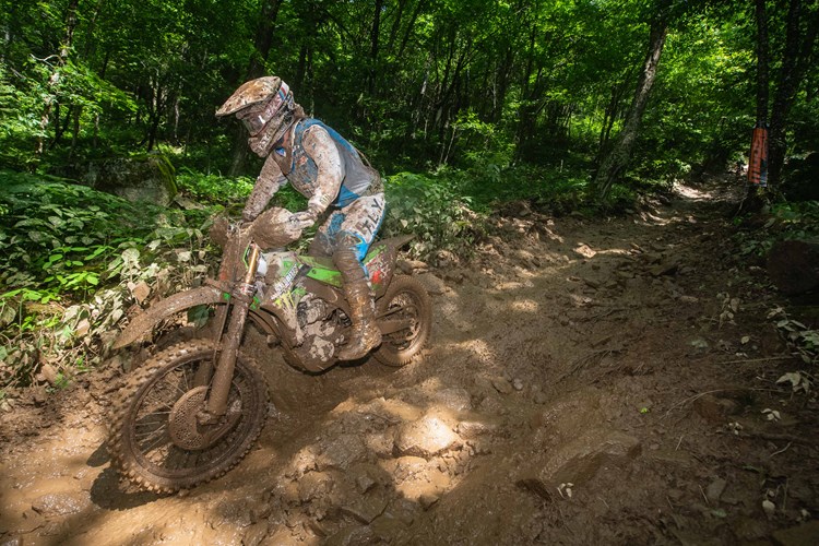 Riders battling through tough conditions at Round 9 of GNCC.